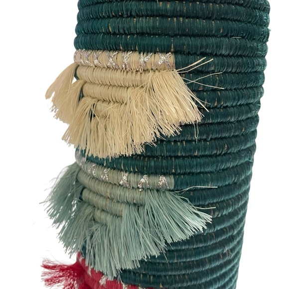 Handmade Woven Wine Bottle Holder from Rwanda or Vase - Picture 10 of 12